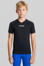 BASE Youth Short Sleeve Compression Tee - Black