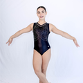 Cascade Black Sleeveless Leotard