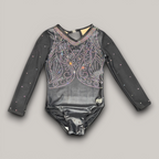 Cascade Black Competition Long Sleeve Leotard
