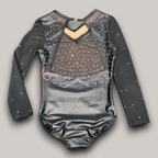 Cascade Black Competition Long Sleeve Leotard