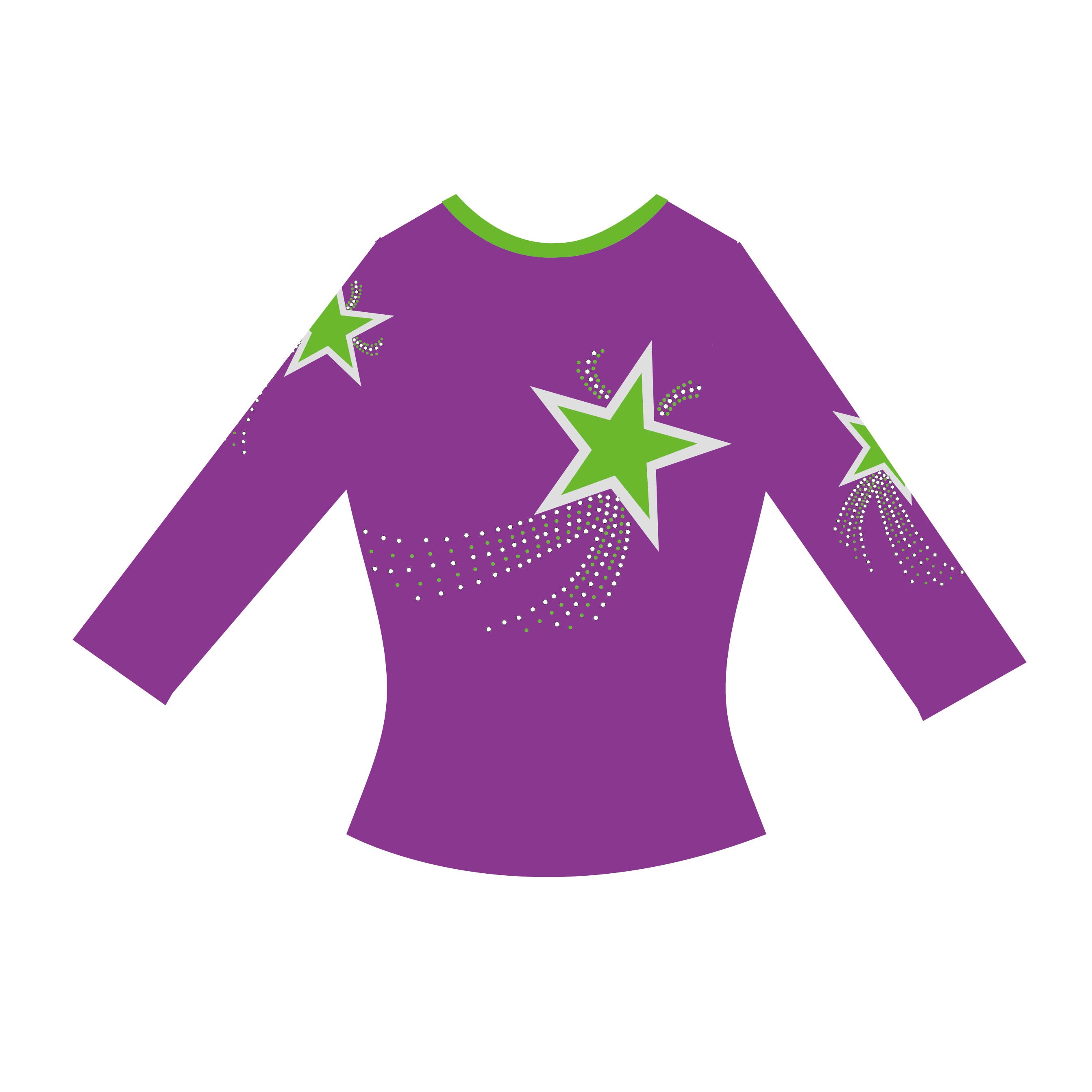Claremont Emeralds Custom long-sleeve Top