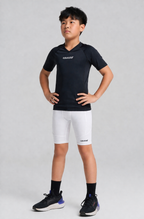 BASE Youth Short Sleeve Compression Tee - Black