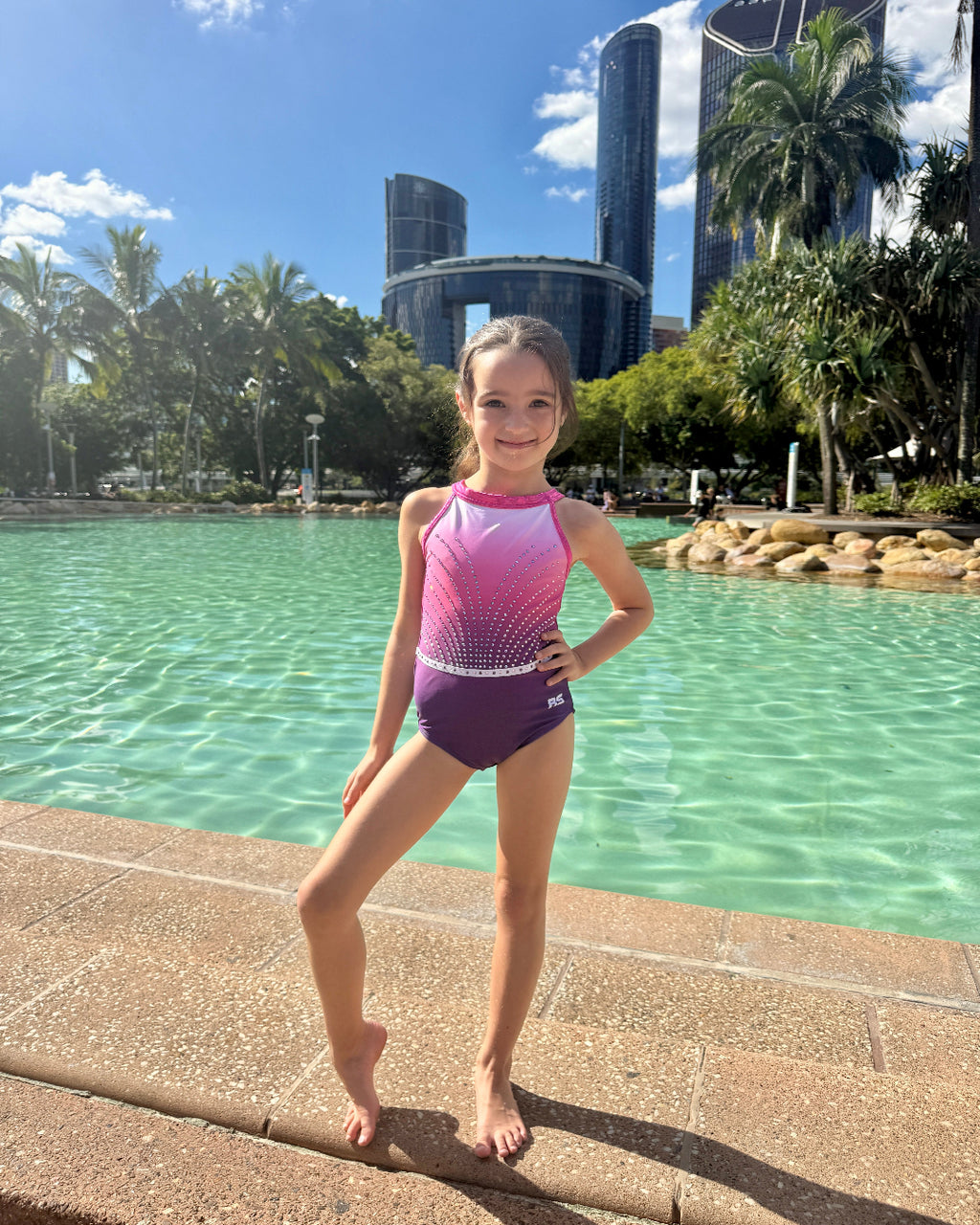 Cotton Candy Sleeveless Leotard