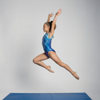 Izzy Dizzy Blue Sleeveless Leotard