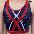RSG-507 Crop Top Criss-Cross - Pymble Ladies College PREORDER