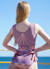 RS Gymwear Australia. Summa Blush sleeveless leotard.