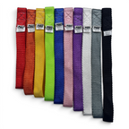 Set of colorful RSG Bar Loops in various sizes and colors on a white background