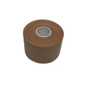 Brown roll of tape on a white background