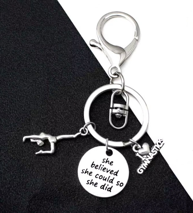 Gymnastics Key Ring