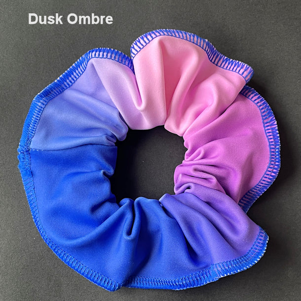 Scrunchies Australia. RS Gymwear Australia. Dusk Ombre scrunchie