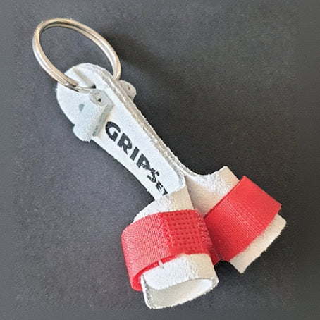 RS Gymwear Australia. Grips Etc KeyRing. Red Grips Key Ring. Red Key Ring.