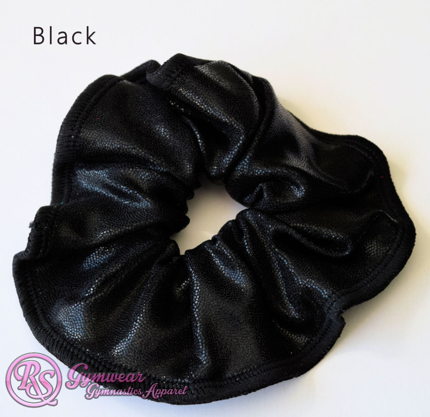 Scrunchies Australia. RS Gymwear Australia. Black scrunchie