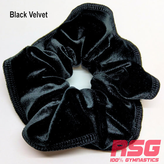 Scrunchies Australia. RS Gymwear Australia. Black Velvet scrunchie