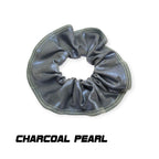 Scrunchies Australia. RS Gymwear Australia. Charcoal Pearl scrunchie
