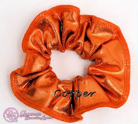Scrunchies Australia. RS Gymwear Australia. Copper Orange scrunchie