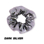 Scrunchies Australia. RS Gymwear Australia. Dark Silver scrunchie