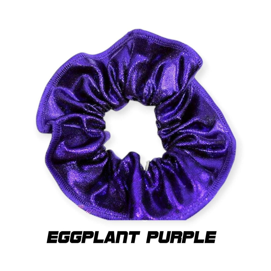 Scrunchies Australia. RS Gymwear Australia. Eggplant Purple scrunchie