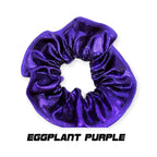Scrunchies Australia. RS Gymwear Australia. Eggplant Purple scrunchie