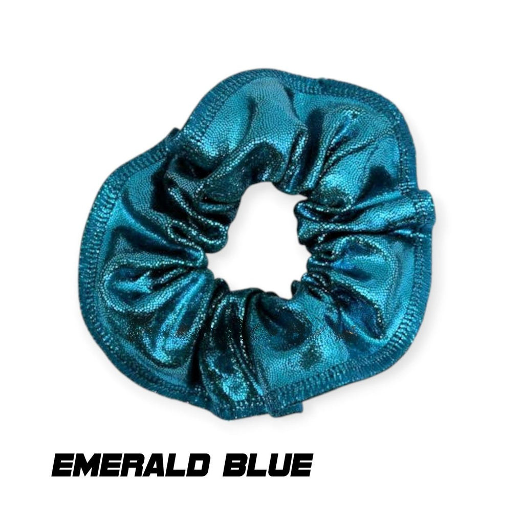 Scrunchies Australia. RS Gymwear Australia. Emerald Blue scrunchie