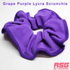 Scrunchies Australia. RS Gymwear Australia. Purple Lycra scrunchie