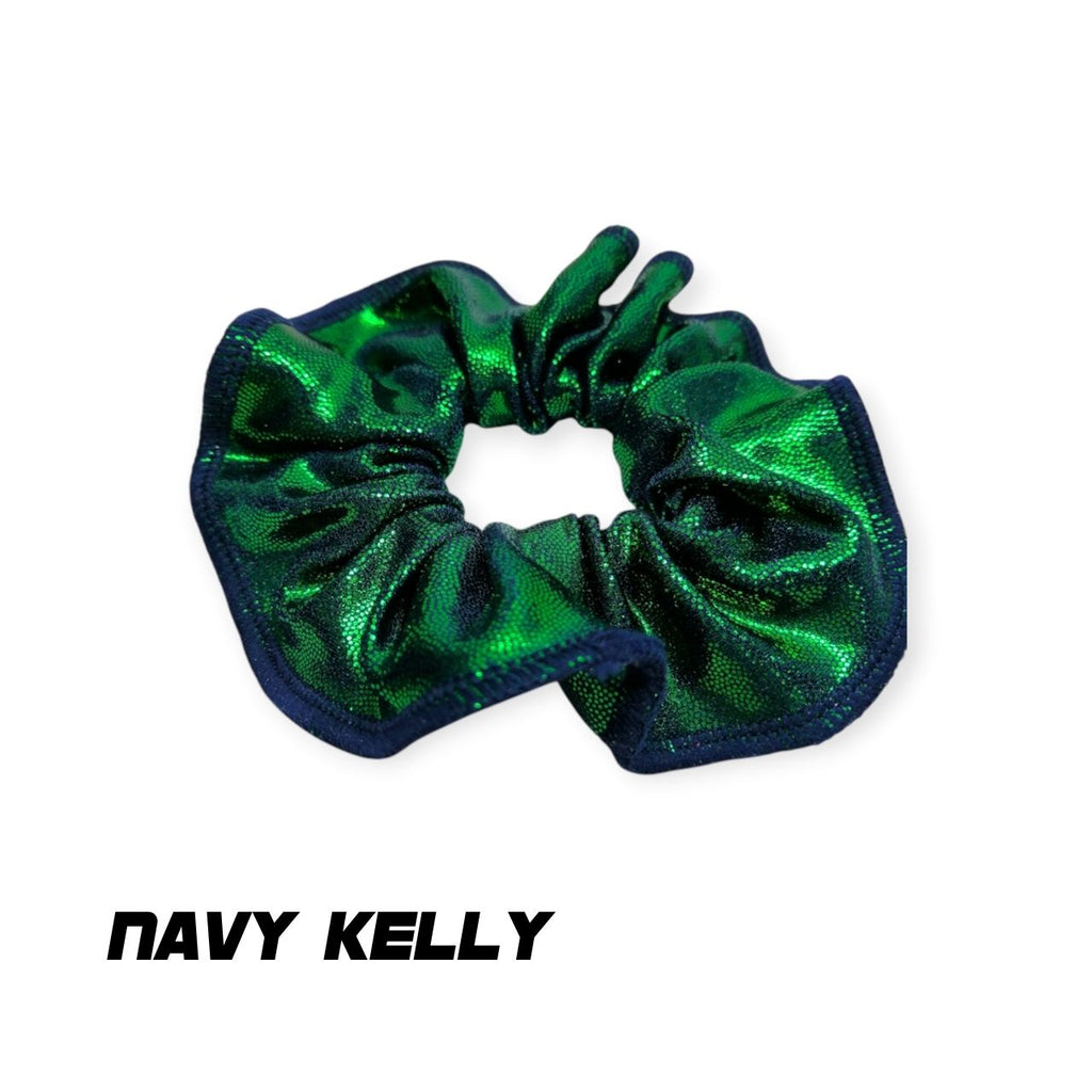 Scrunchies Australia. RS Gymwear Australia. Navy Kelly scrunchie