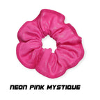 Scrunchies Australia. RS Gymwear Australia. Neon Pink mystique scrunchie