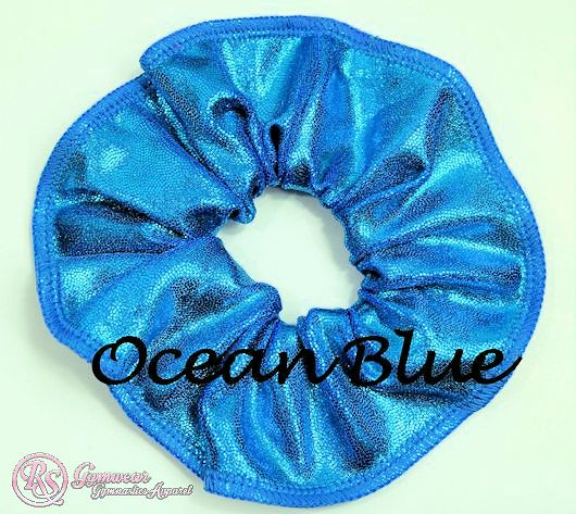 Scrunchies Australia. RS Gymwear Australia. Ocean Blue Scruchie