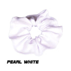 Scrunchies Australia. RS Gymwear Australia. Pearl White scrunchie