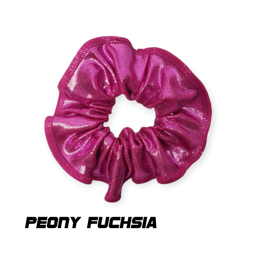 Scrunchies Australia. RS Gymwear Australia. Peony Fuchsia scrunchie
