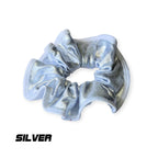 Scrunchies Australia. RS Gymwear Australia. Silver scrunchie