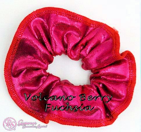 Scrunchies Australia. RS Gymwear Australia. Volcano Berry Fuchsia scrunchie