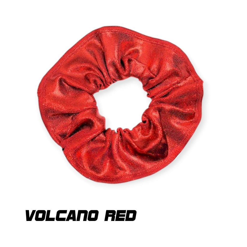 Scrunchies Australia. RS Gymwear Australia. Volcano red scrunchie