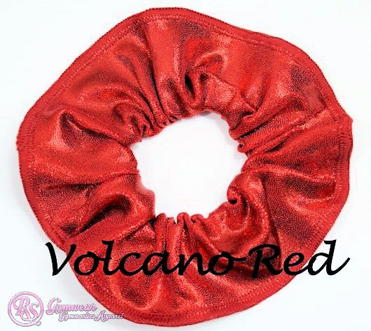 Scrunchies Australia. RS Gymwear Australia. Volcano red scrunchie