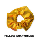 Scrunchies Australia. RS Gymwear Australia. Yellow Chartreuse scrunchie